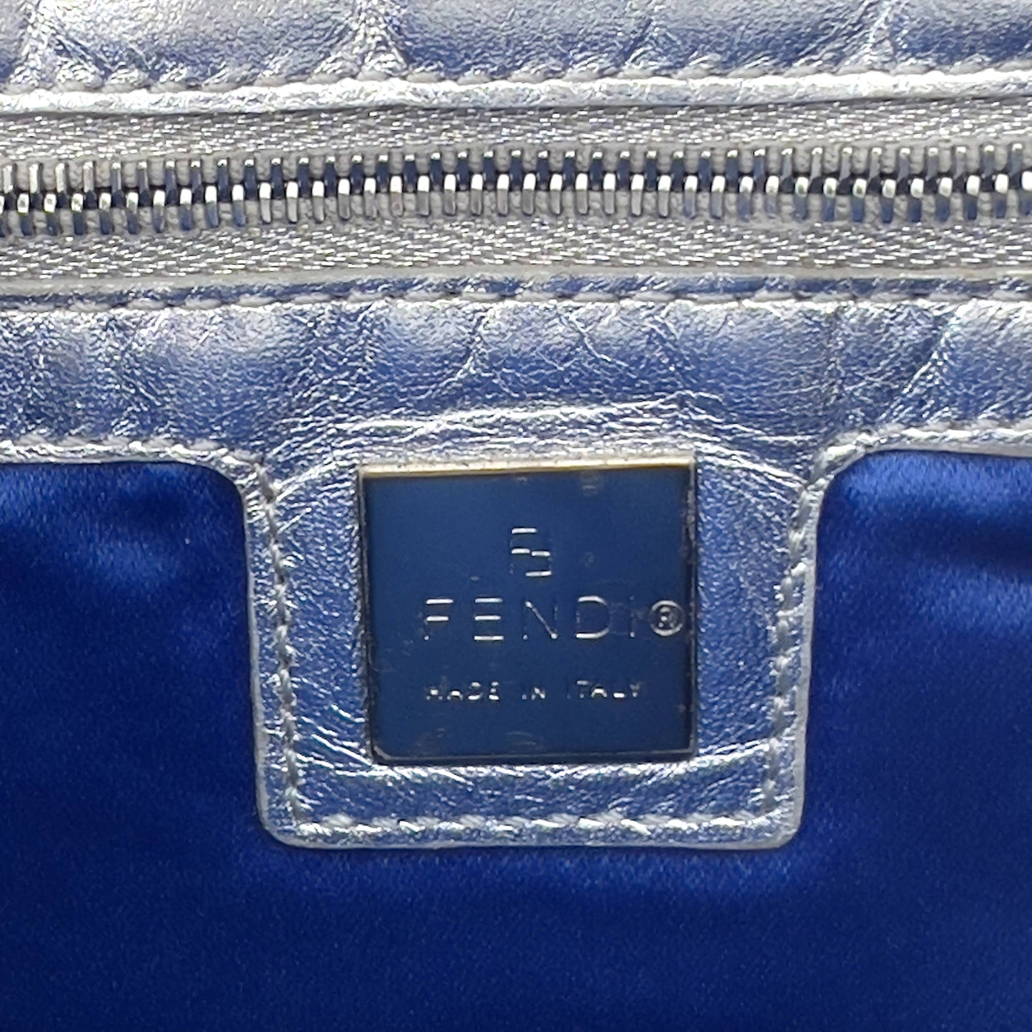 Vintagr Fendi silver sequin baguette special order