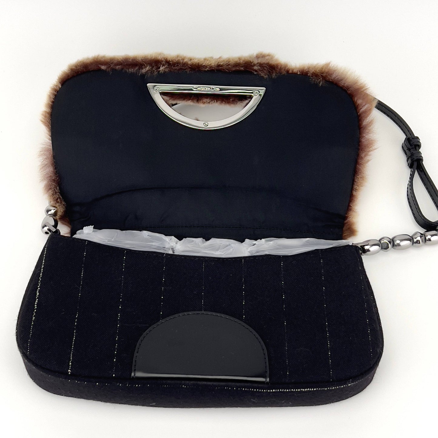Vintage Dior Malice Teddy bear fur bag