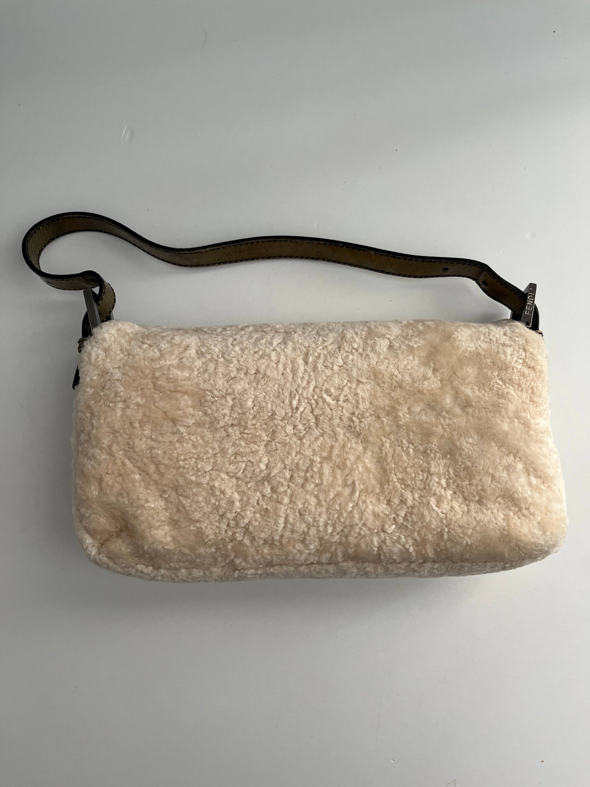 Fendi Baguette pure shearling shoulder bag