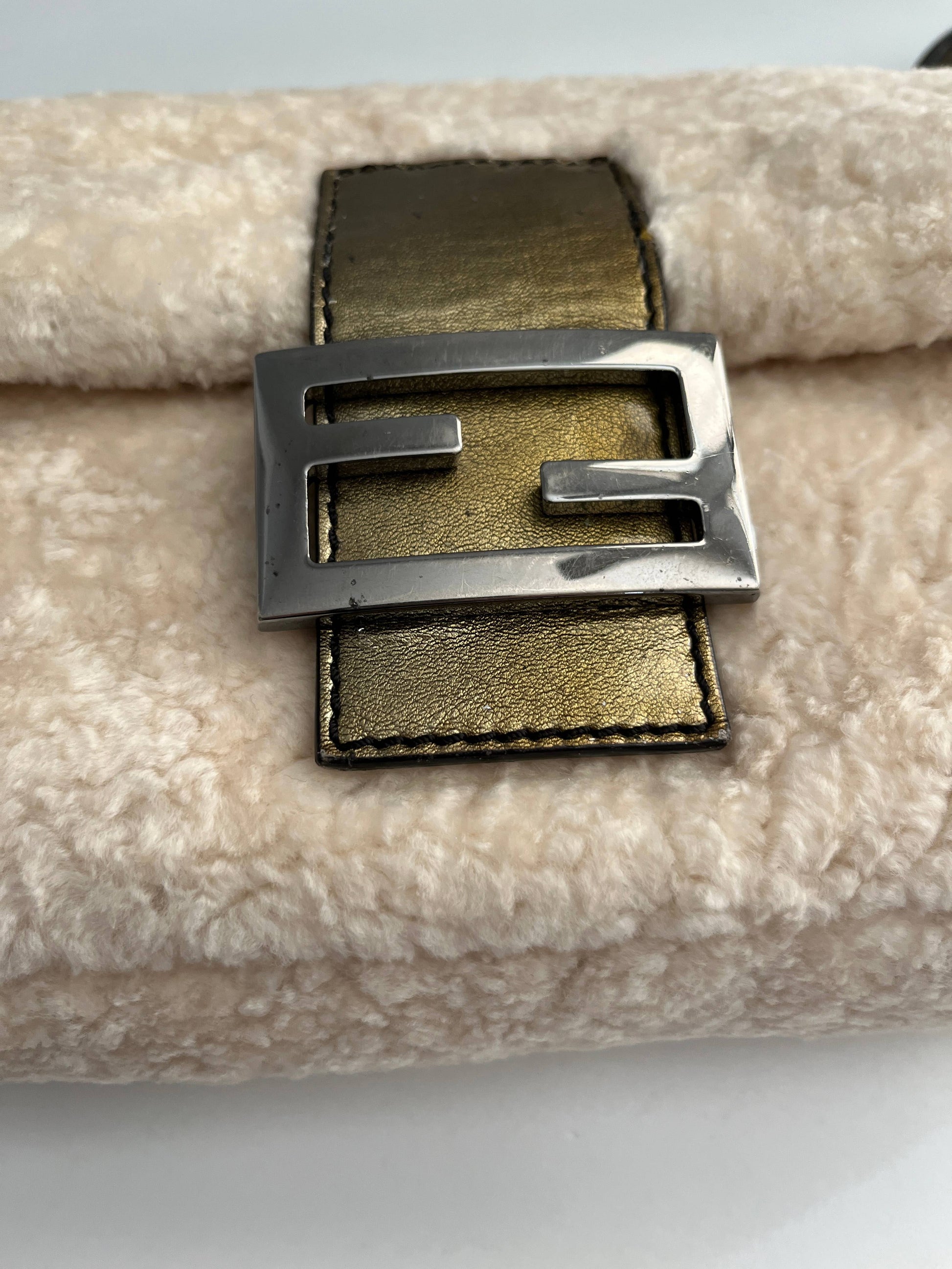 Fendi Baguette pure shearling shoulder bag