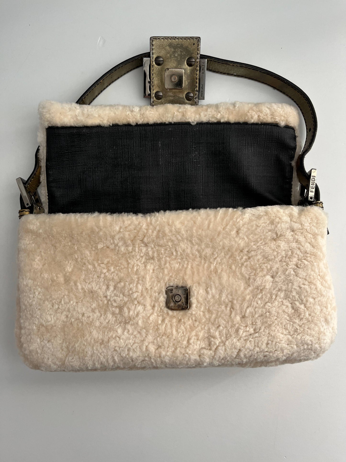 Fendi Baguette pure shearling shoulder bag