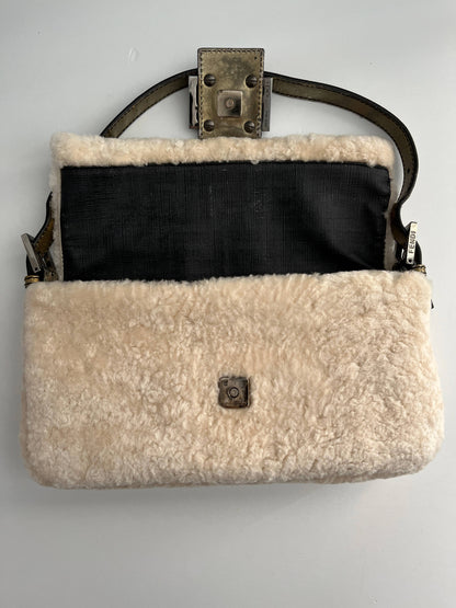 Fendi Baguette pure shearling shoulder bag