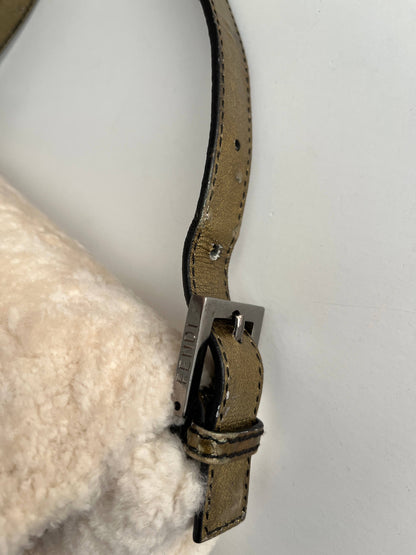 Fendi Baguette pure shearling shoulder bag