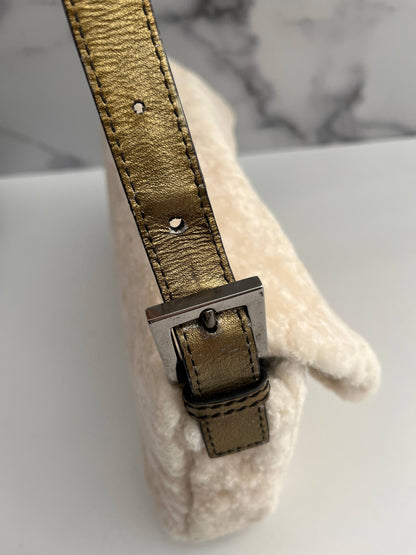 Fendi Baguette pure shearling shoulder bag