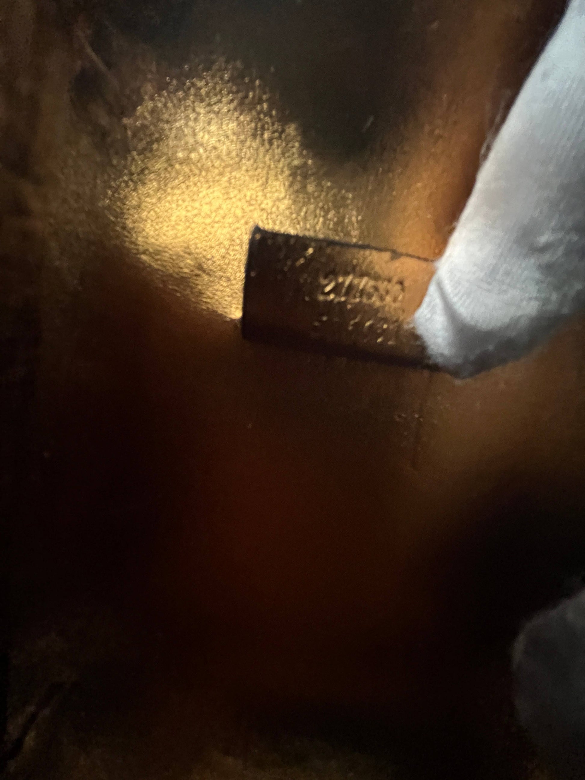 Gucci blue mini fur crossbody bag