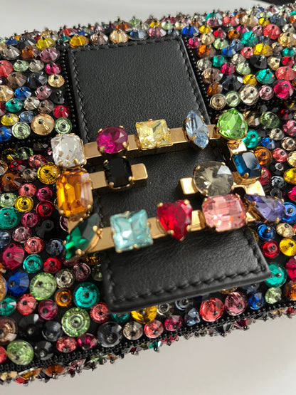 Fendi baguette jewel multicolor shoulder bag