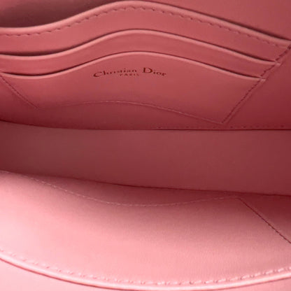 Dior Pink Leather Small Saddle bag