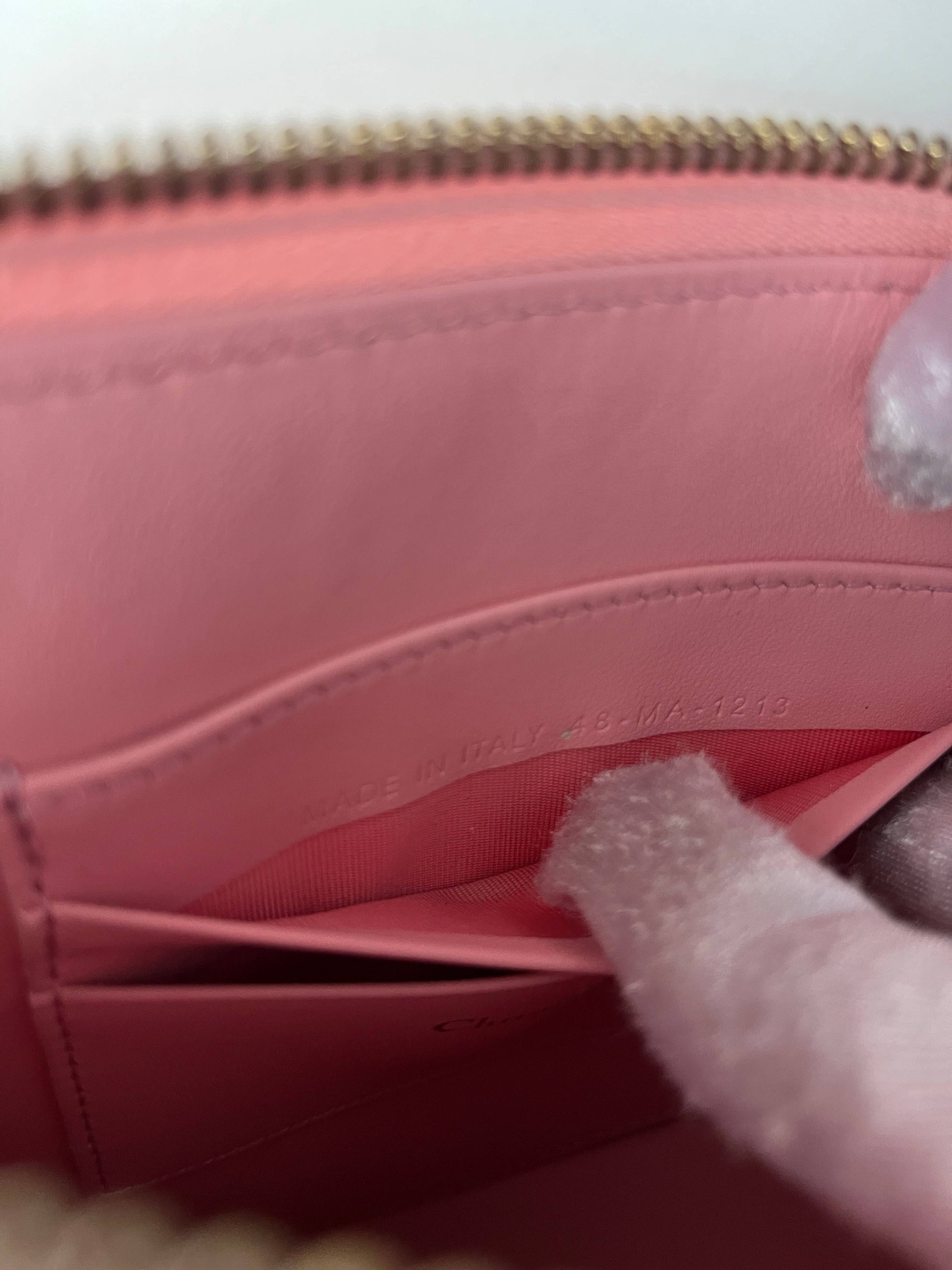 Dior Pink Leather Small Saddle bag