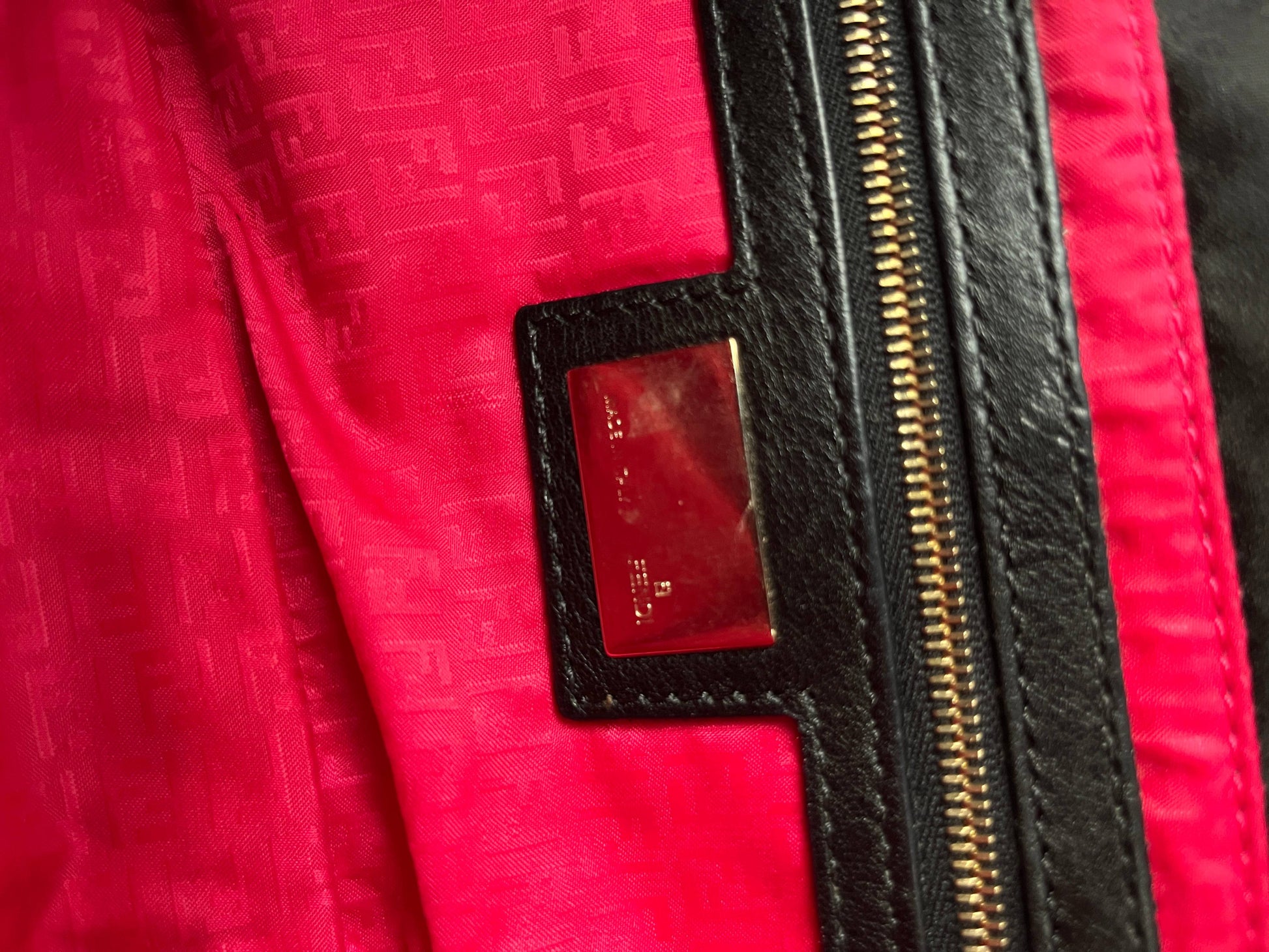 Fendi Multicolor Embroidered FF Baguette