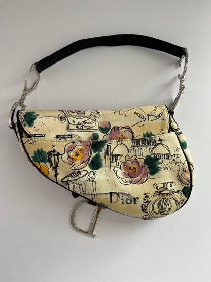 Vintage Dior Paris 50's saddle bag