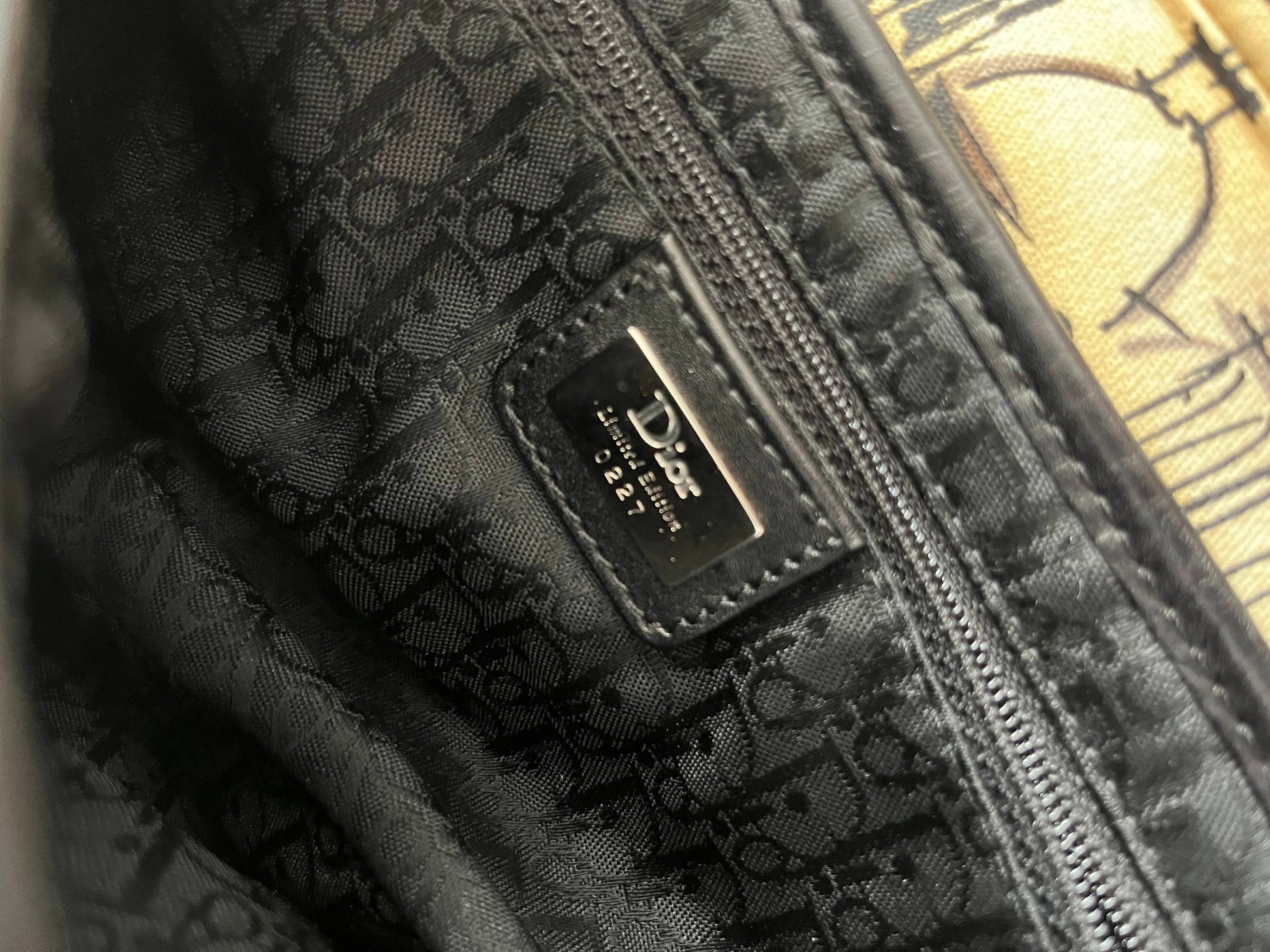 Vintage Dior Paris 50's saddle bag