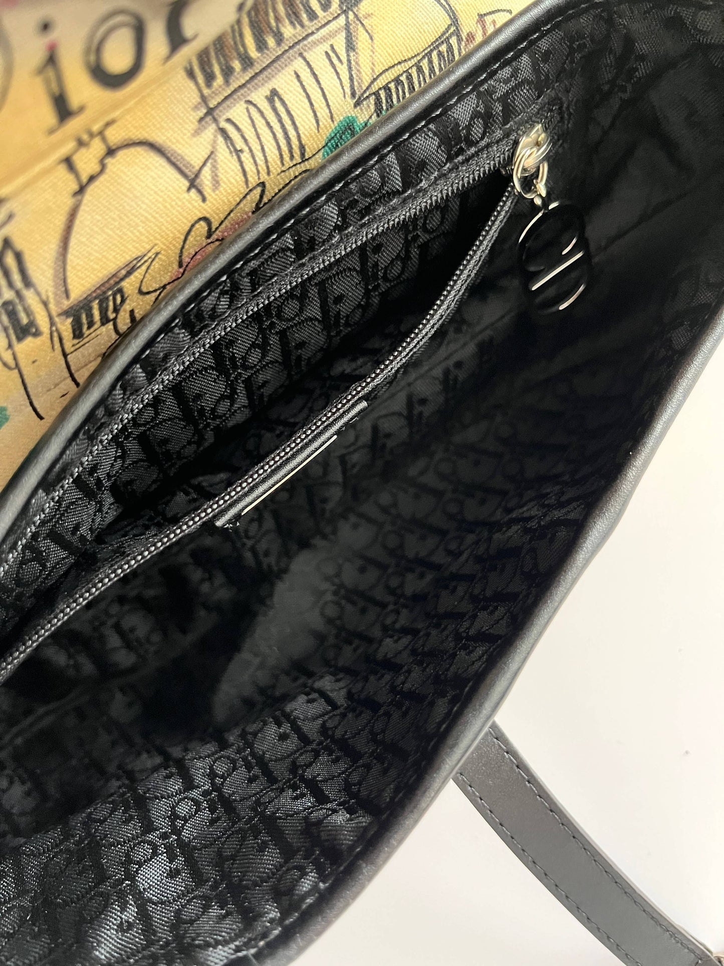 Vintage Dior Paris 50's saddle bag