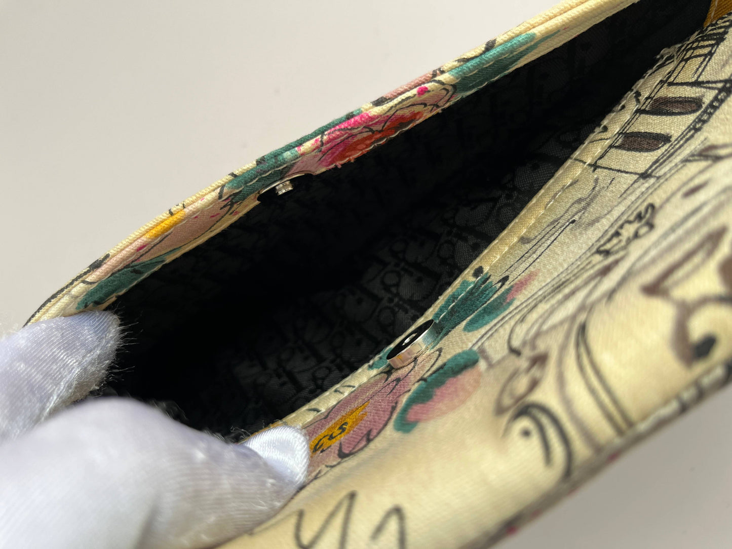 Vintage Dior Paris 50's saddle bag