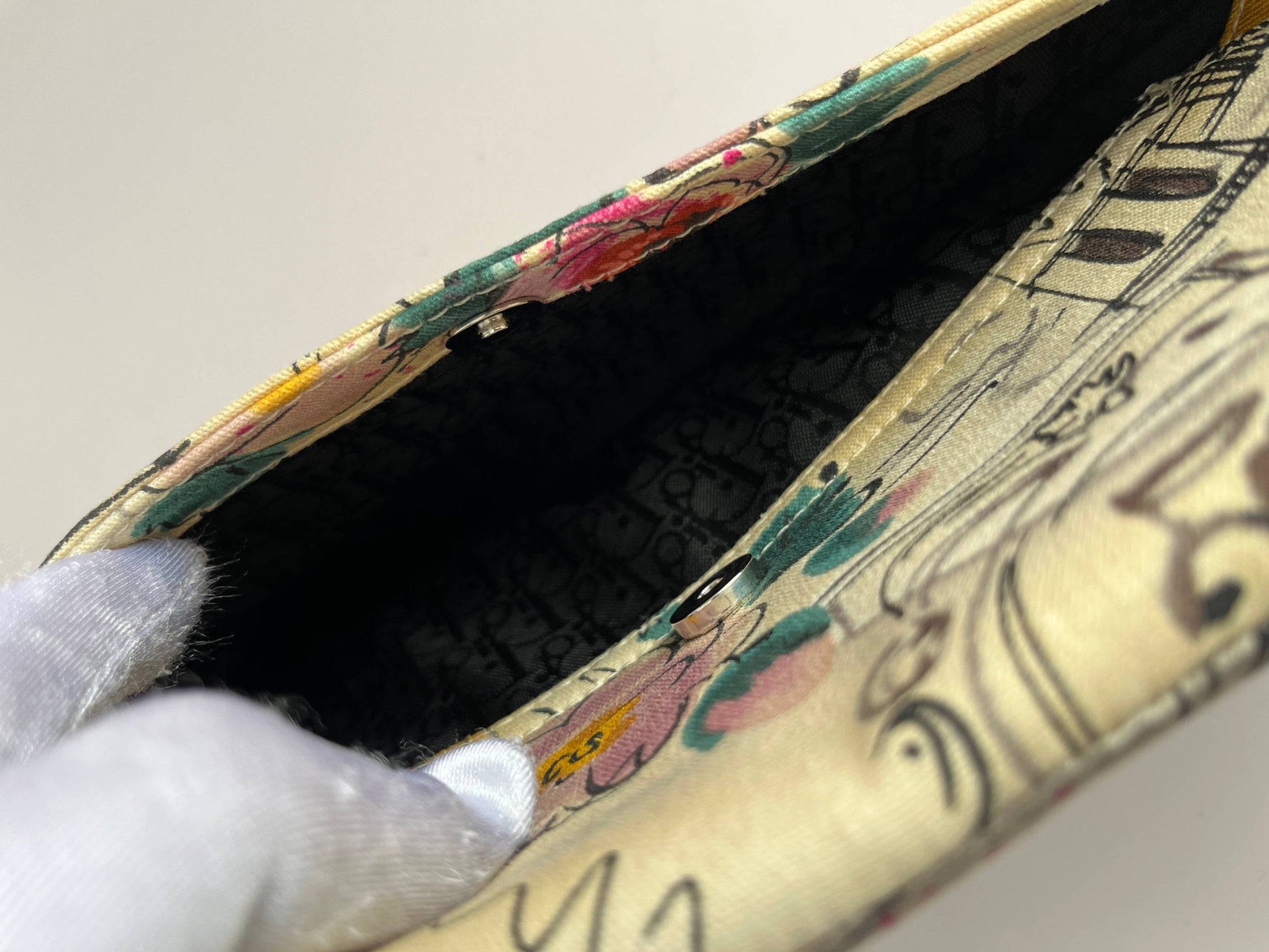 Vintage Dior Paris 50's saddle bag