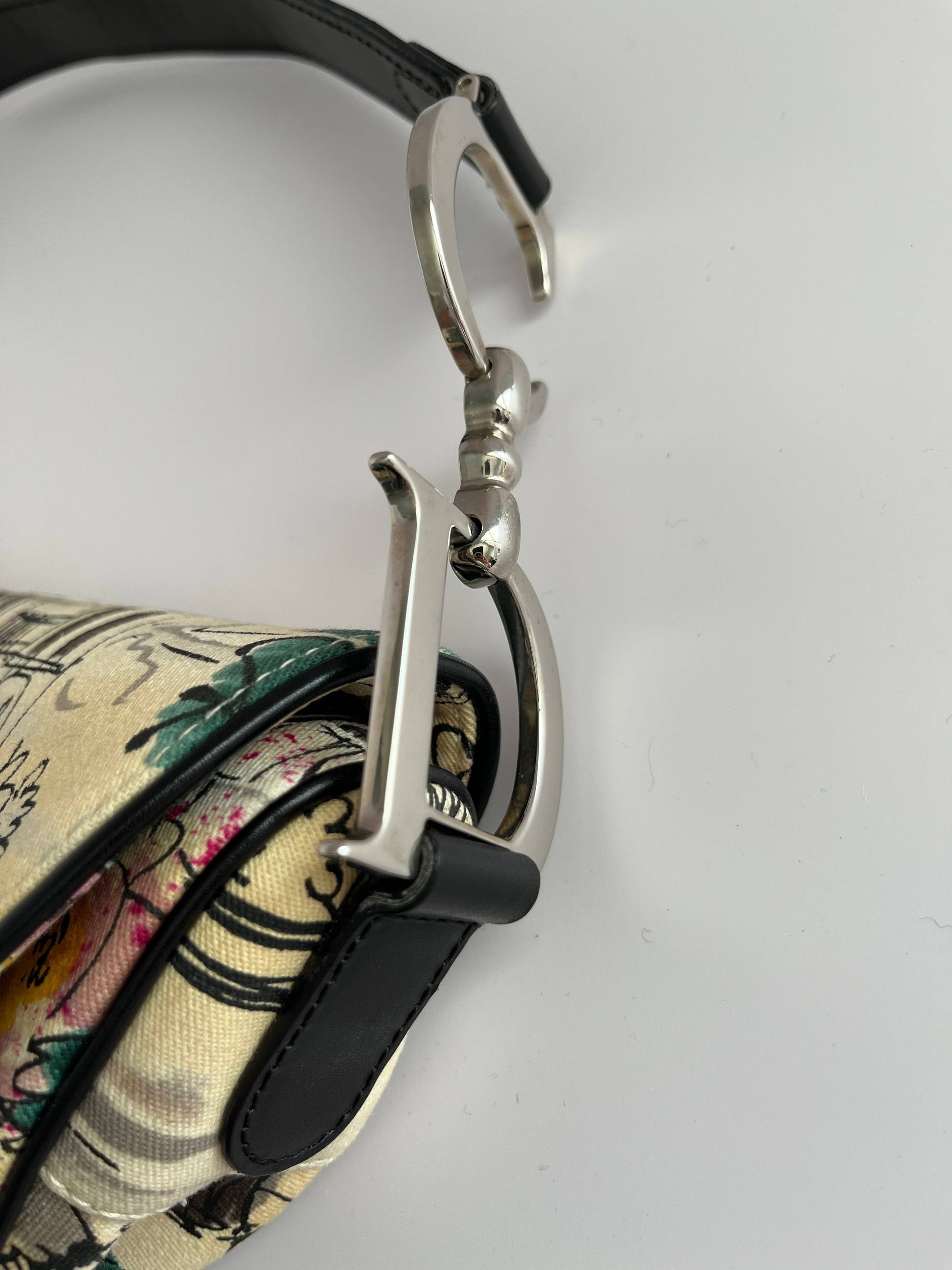 Vintage Dior Paris 50's saddle bag