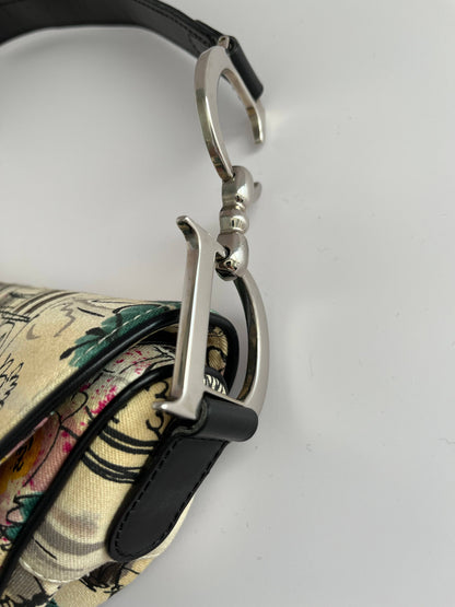 Vintage Dior Paris 50's saddle bag