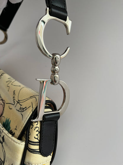 Vintage Dior Paris 50's saddle bag