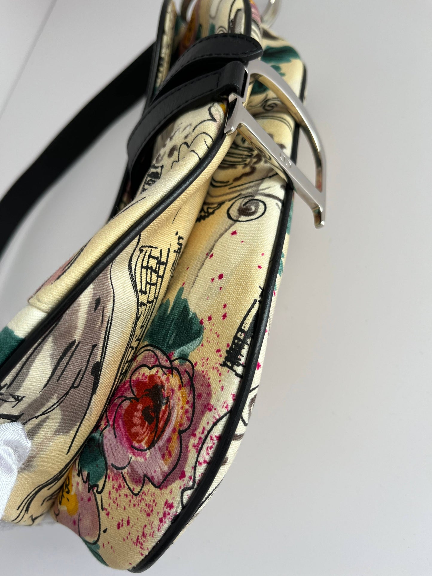 Vintage Dior Paris 50's saddle bag