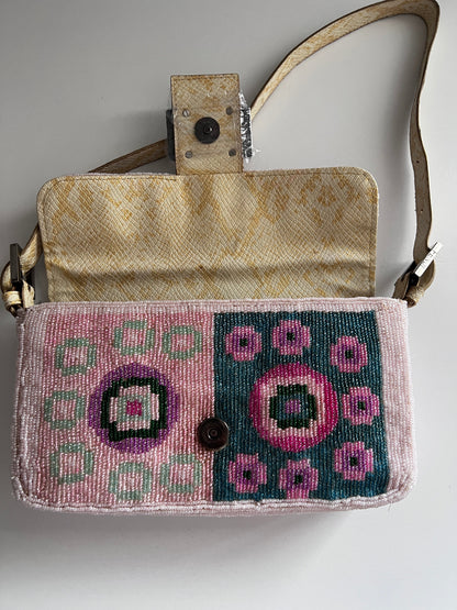 Vintage Fendi Boho beaded shoulder bag