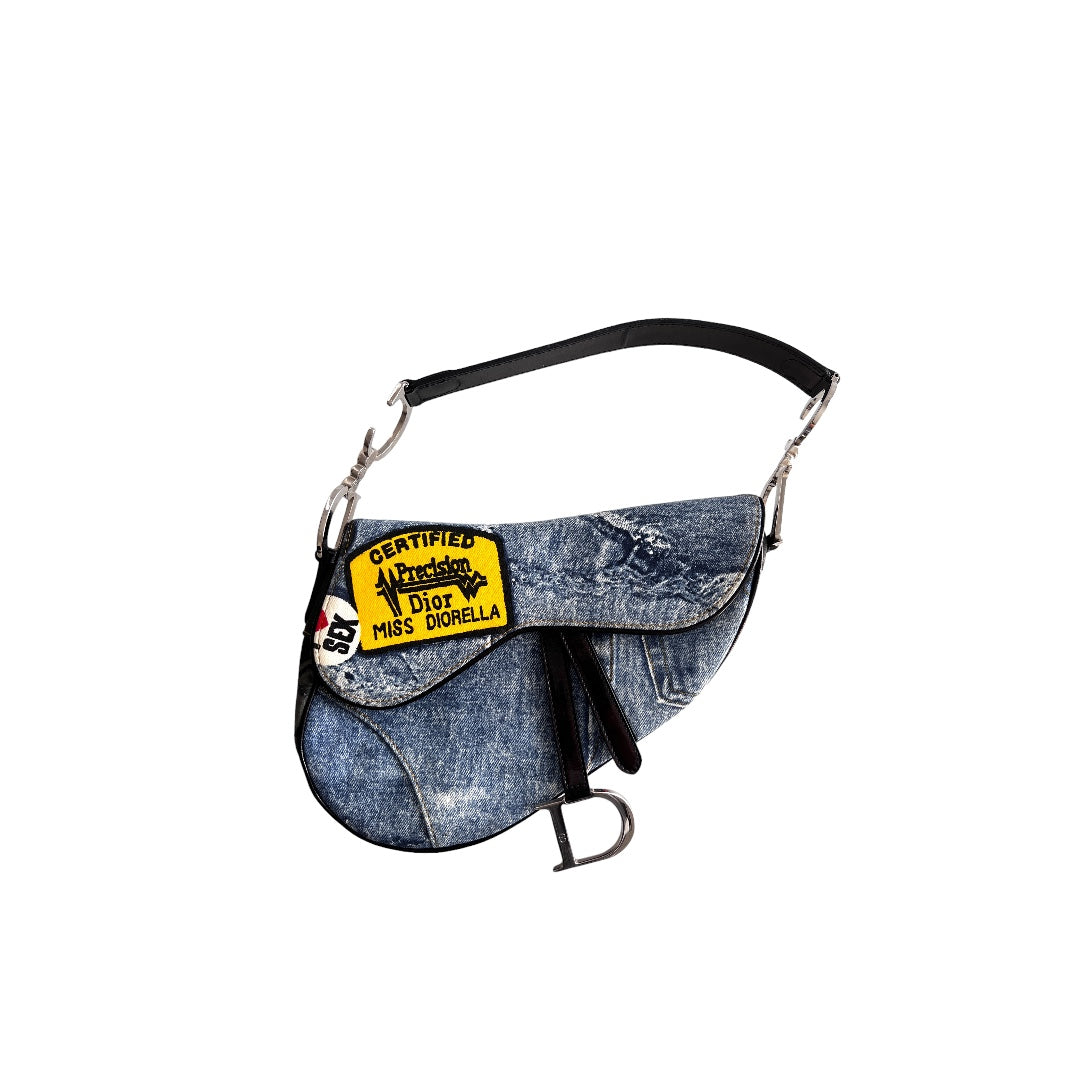 Dior Dior certified denim saddle bag