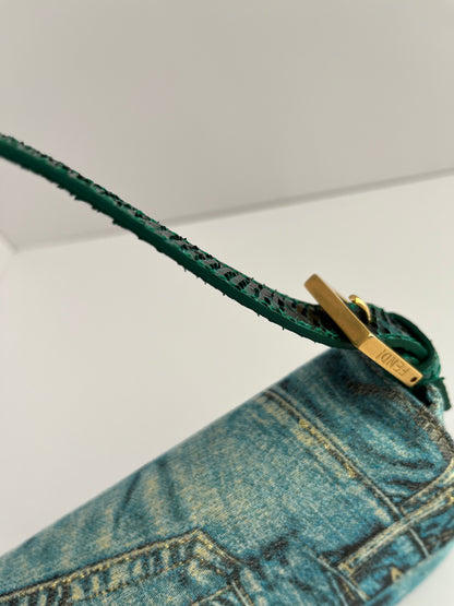 Fendi Jeans print Baguette