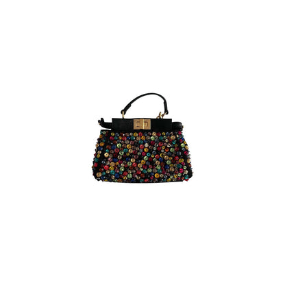 Fendi multicolor beaded mini peekaboo