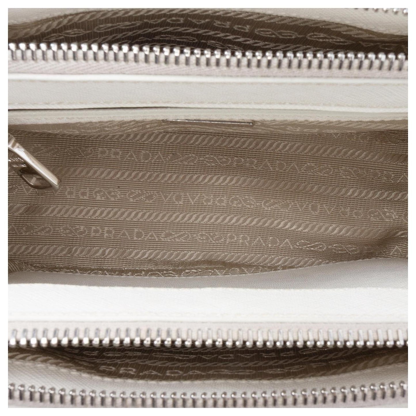 Prada Galleria White Mini Saffiano Lux Crystal Embellished Handbags