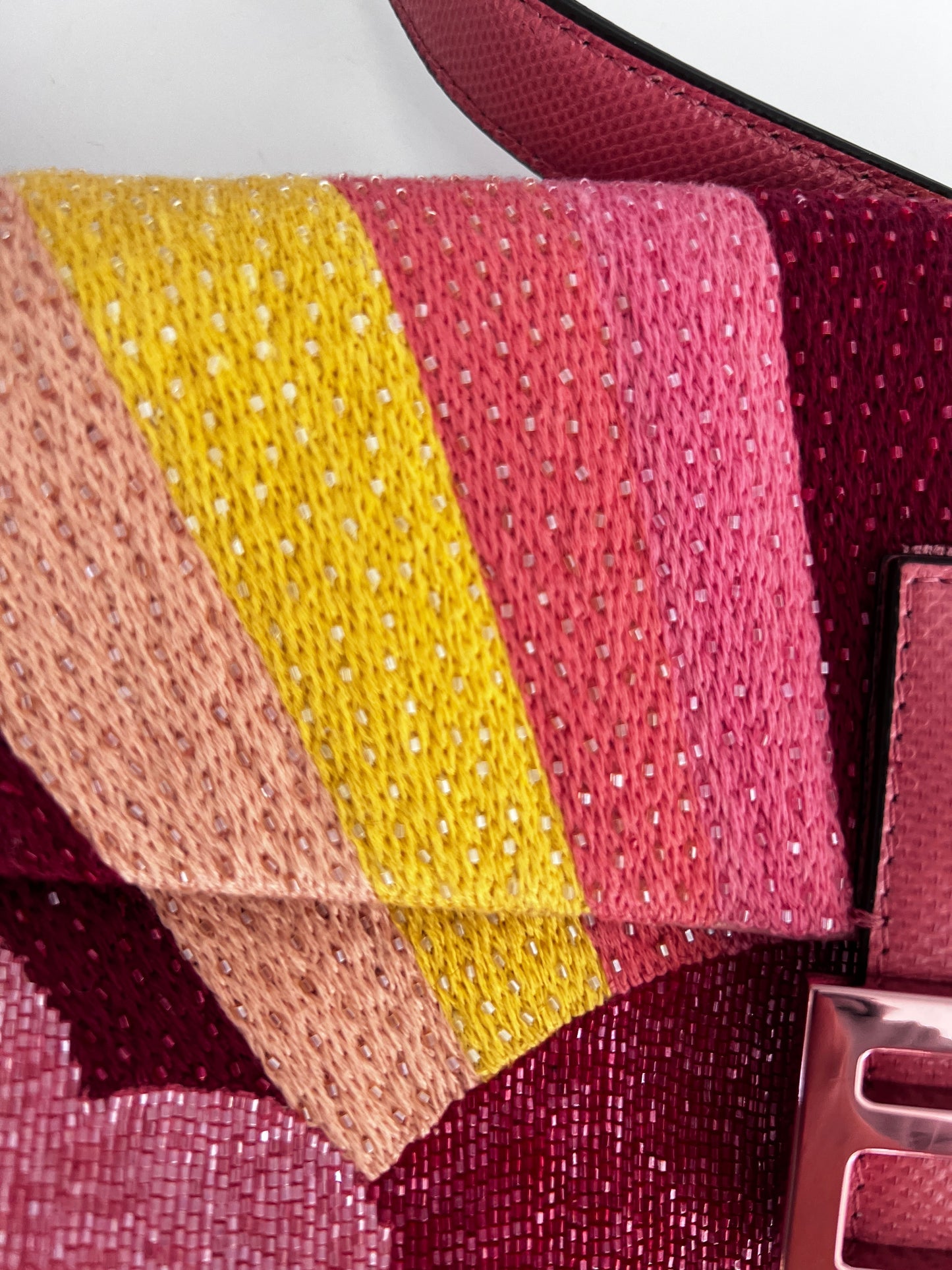 Fendi Sunset beaded baguette