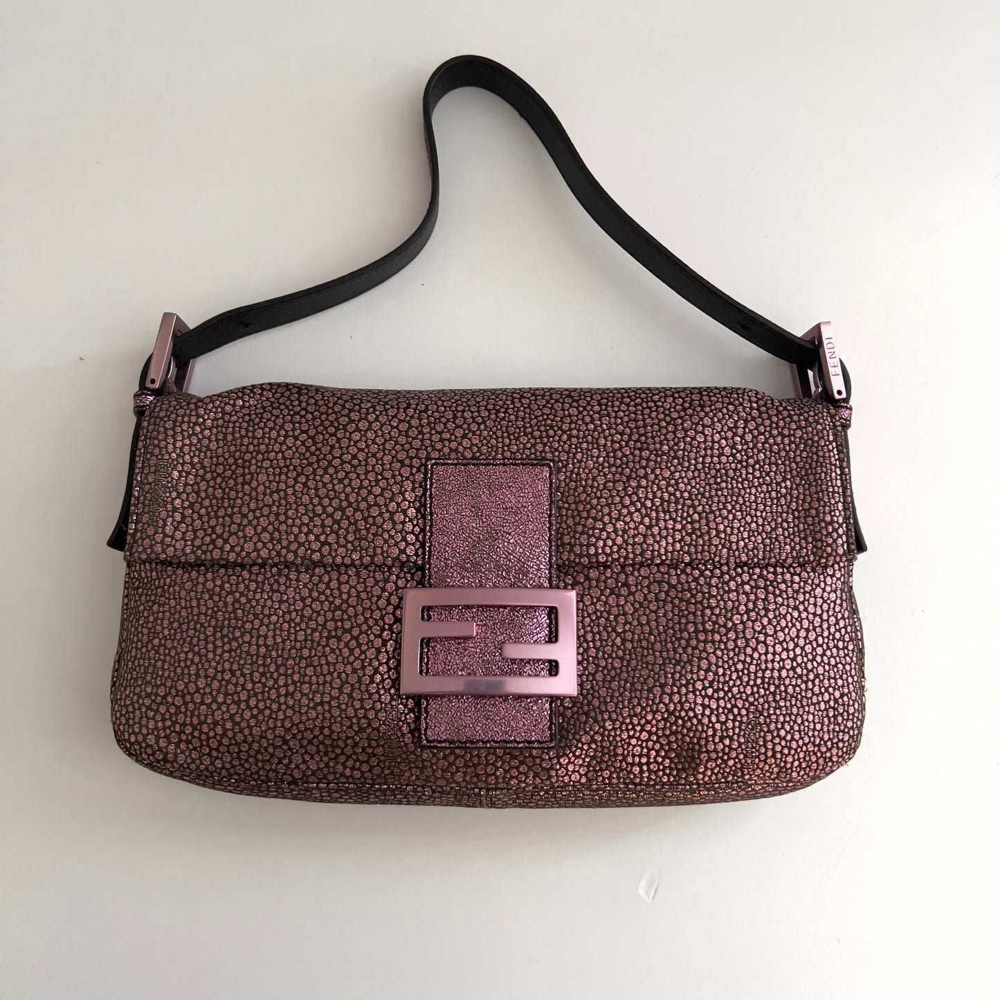 Fendi Metallic Purple Baguette