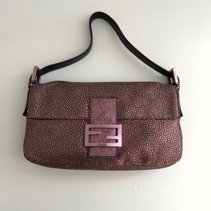 Fendi Metallic Purple Baguette