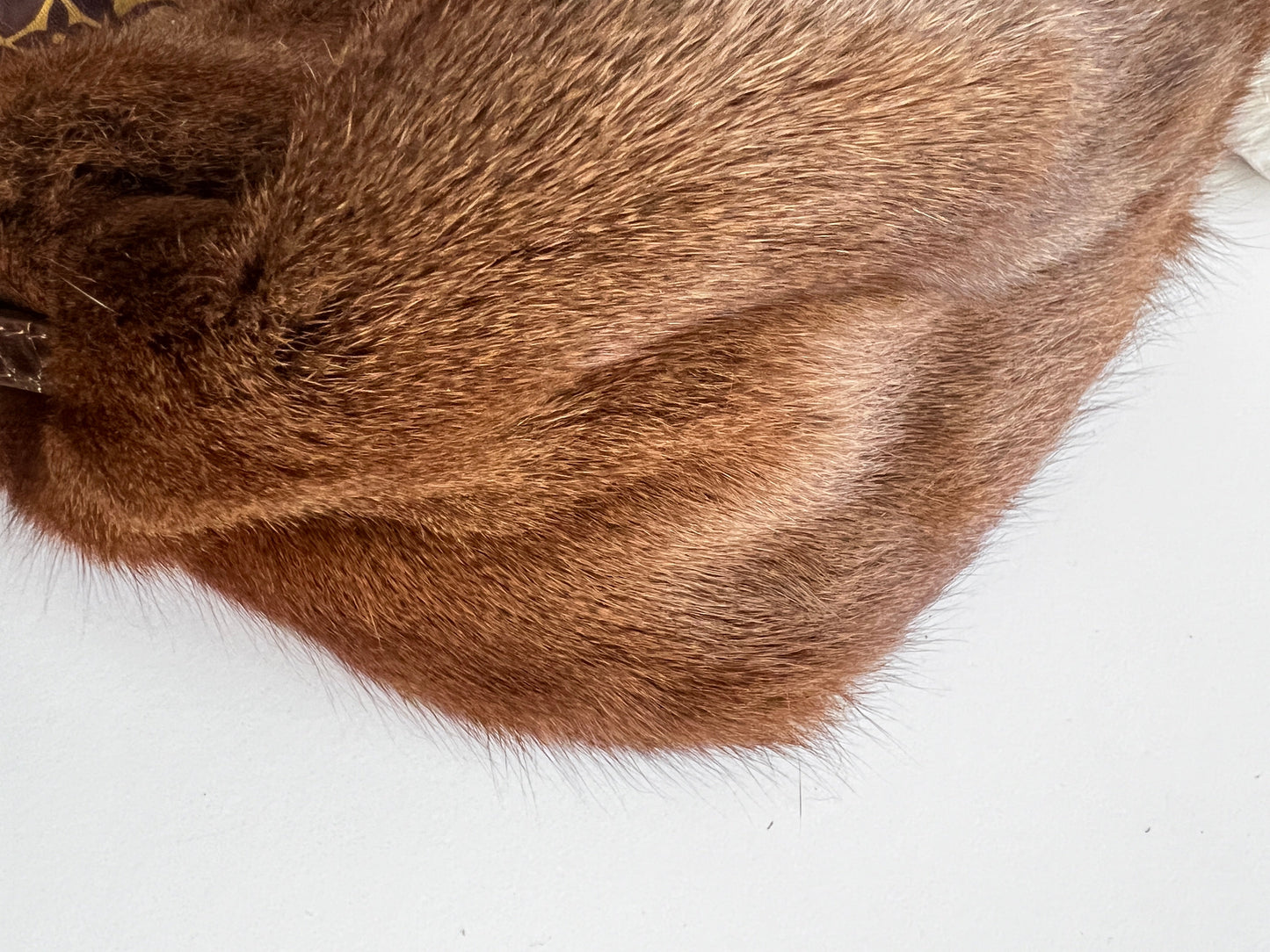 Fendi mini mamma size cute squirrel fur baguette