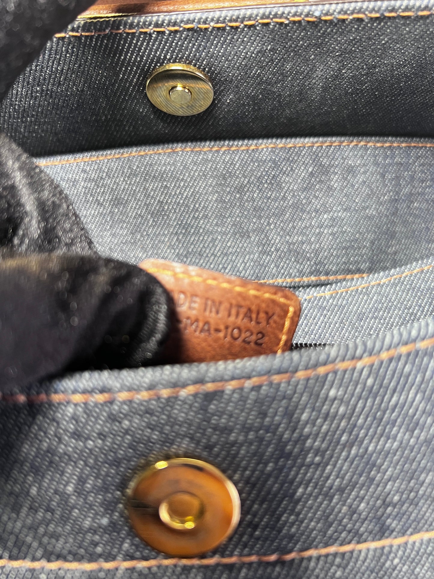 Dior denim punk shoulder bag