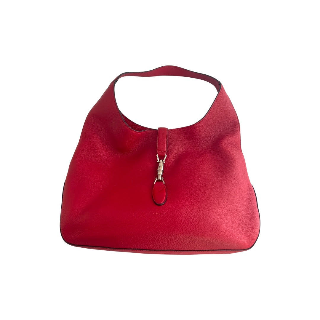 Gucci Gucci Red Soft Hobo Bag Big Size