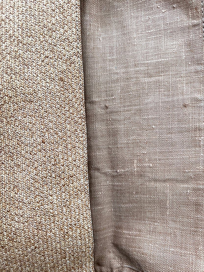 Fendi Vintage raffia leather trimmed selleria baguette