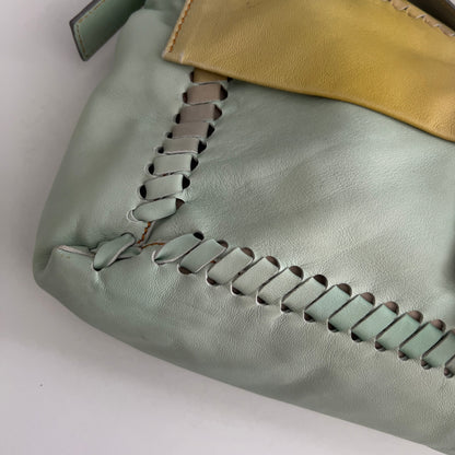 Vintage Fendi XXL Pastel Rainbow Whipstitch Baguette-A