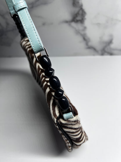 Vintage Dior zebra print pony hair Malice bag