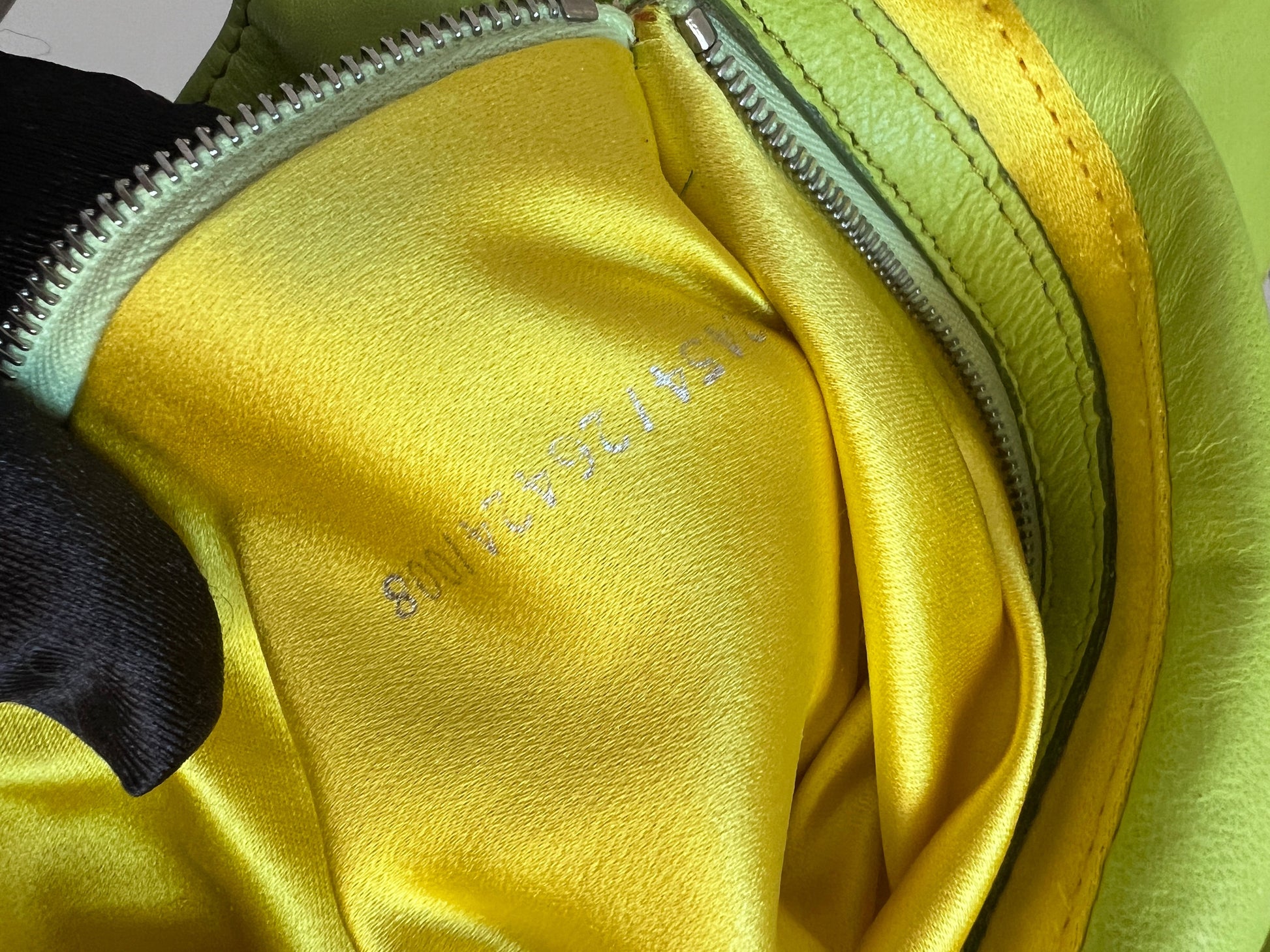 Vintage Fendi green beaded baguette