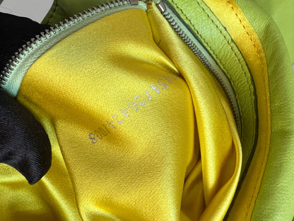 Vintage Fendi green beaded baguette