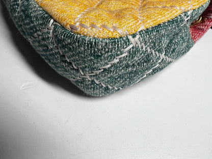 Chanel multi color cloth timeless cloth flap bag