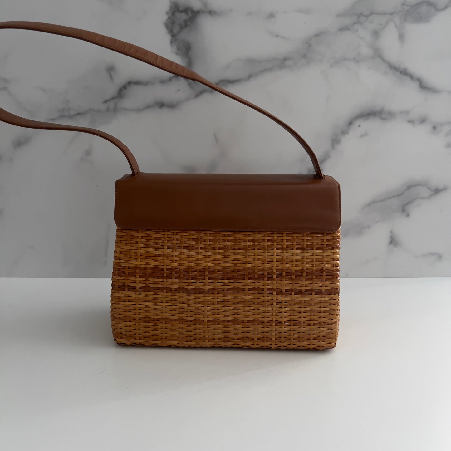 Vintage Chanel Wicker Shoulder Bag