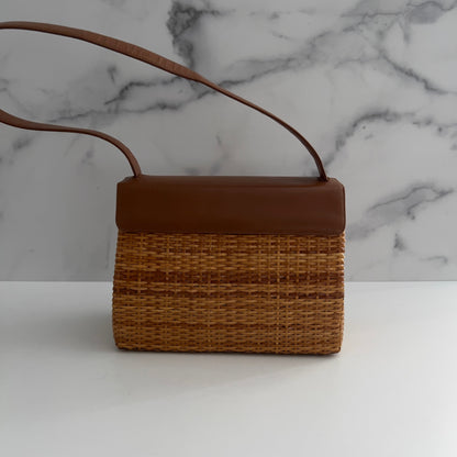 Vintage Chanel Wicker Shoulder Bag