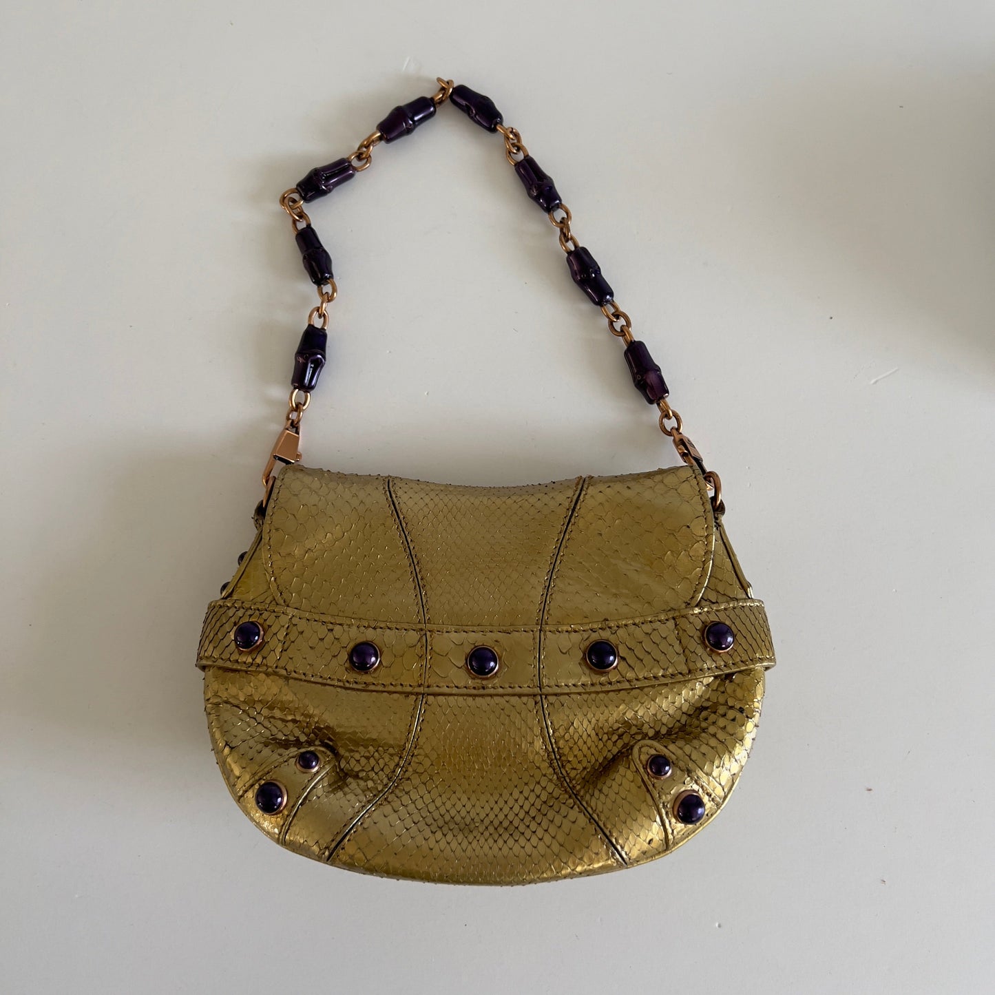 Vintage Gucci Gold Horsebit by TF