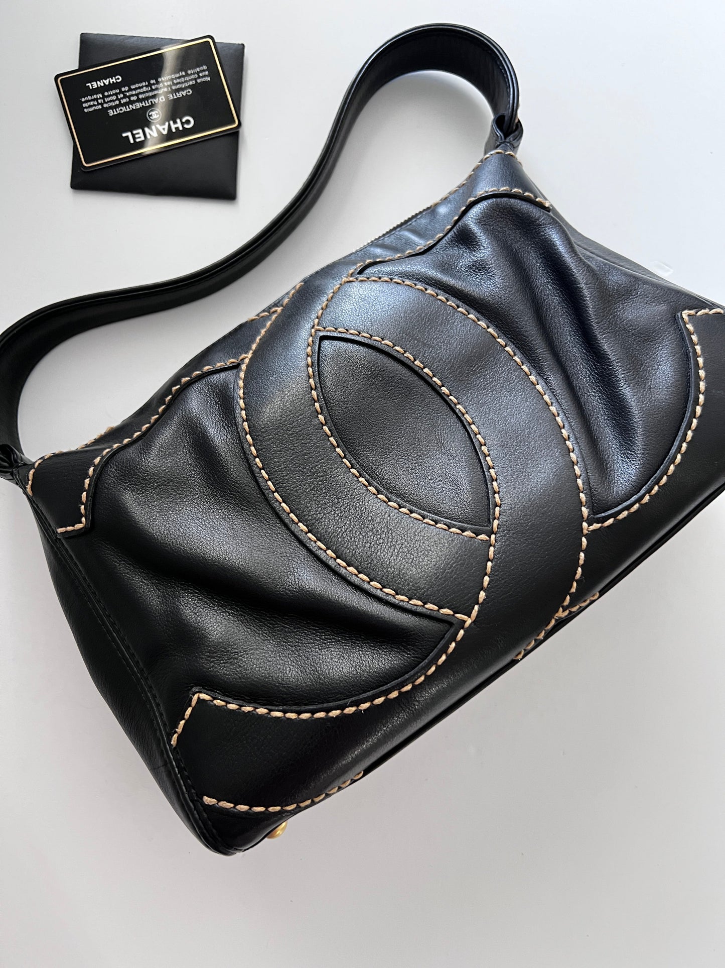 Chanel stitch Big CC shoulder bag