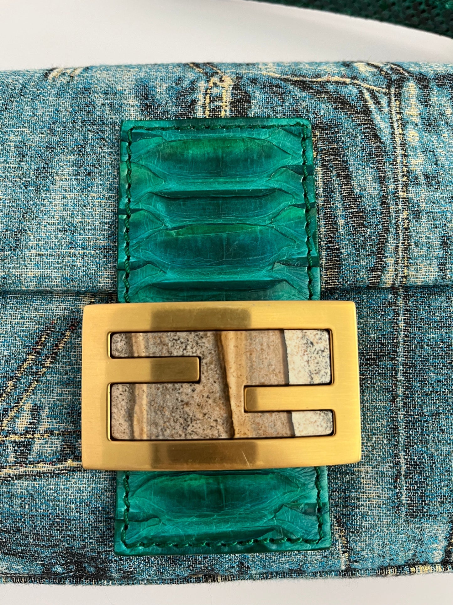 Fendi Jeans print Baguette