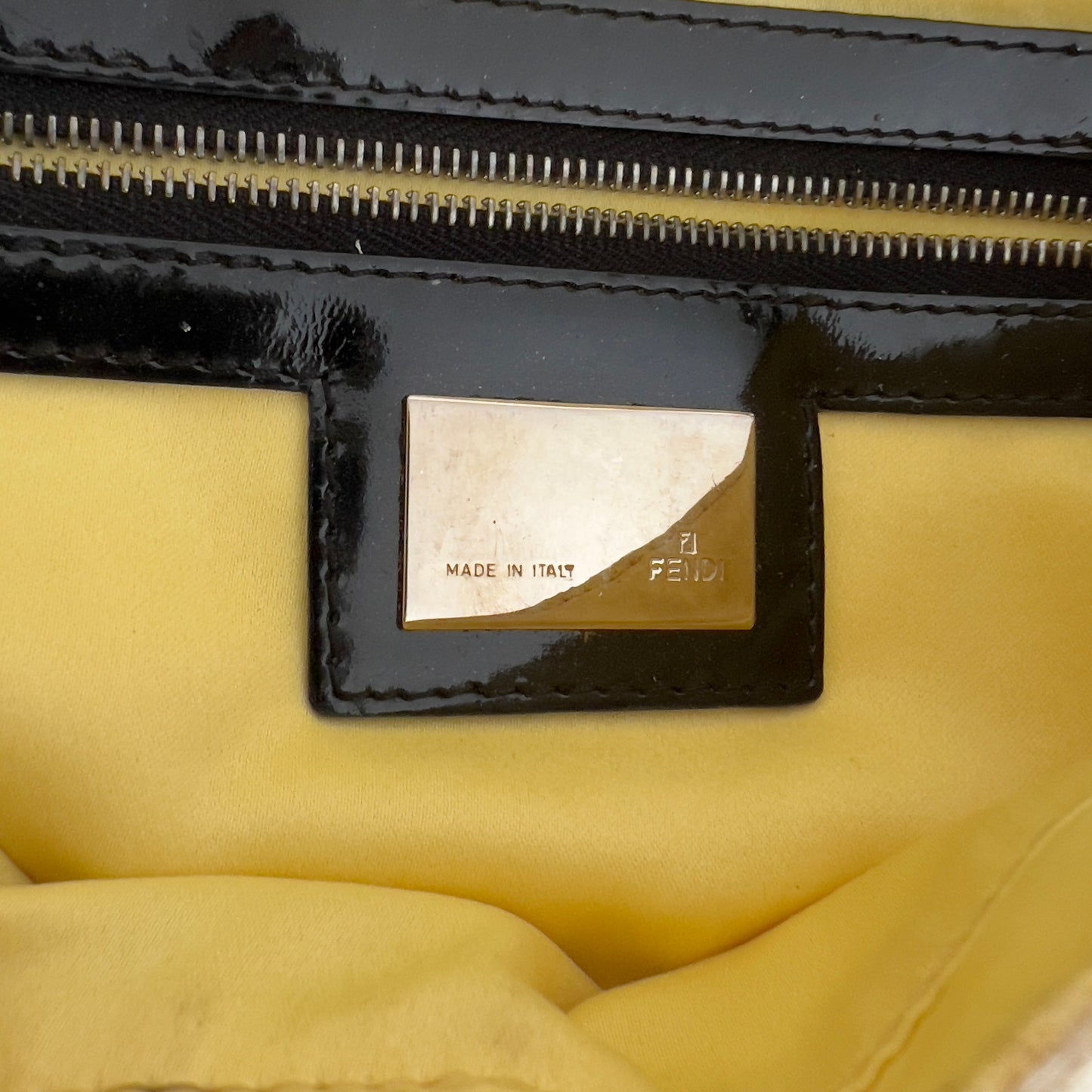 Vintage Fendi White& Black “Spider web”Beaded Baguette Rare