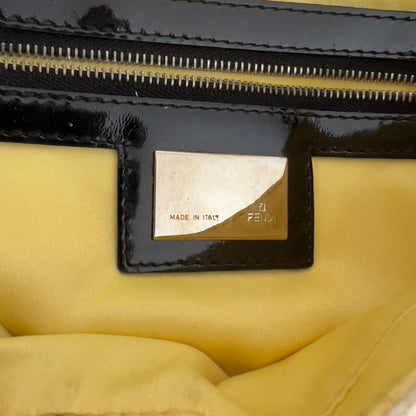 Vintage Fendi White& Black “Spider web”Beaded Baguette Rare