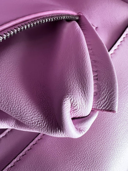 Fendi pink sequins replaceable magnetic buckle baguette