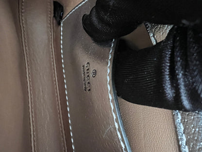 Gucci silver mini jackie1961 with chain