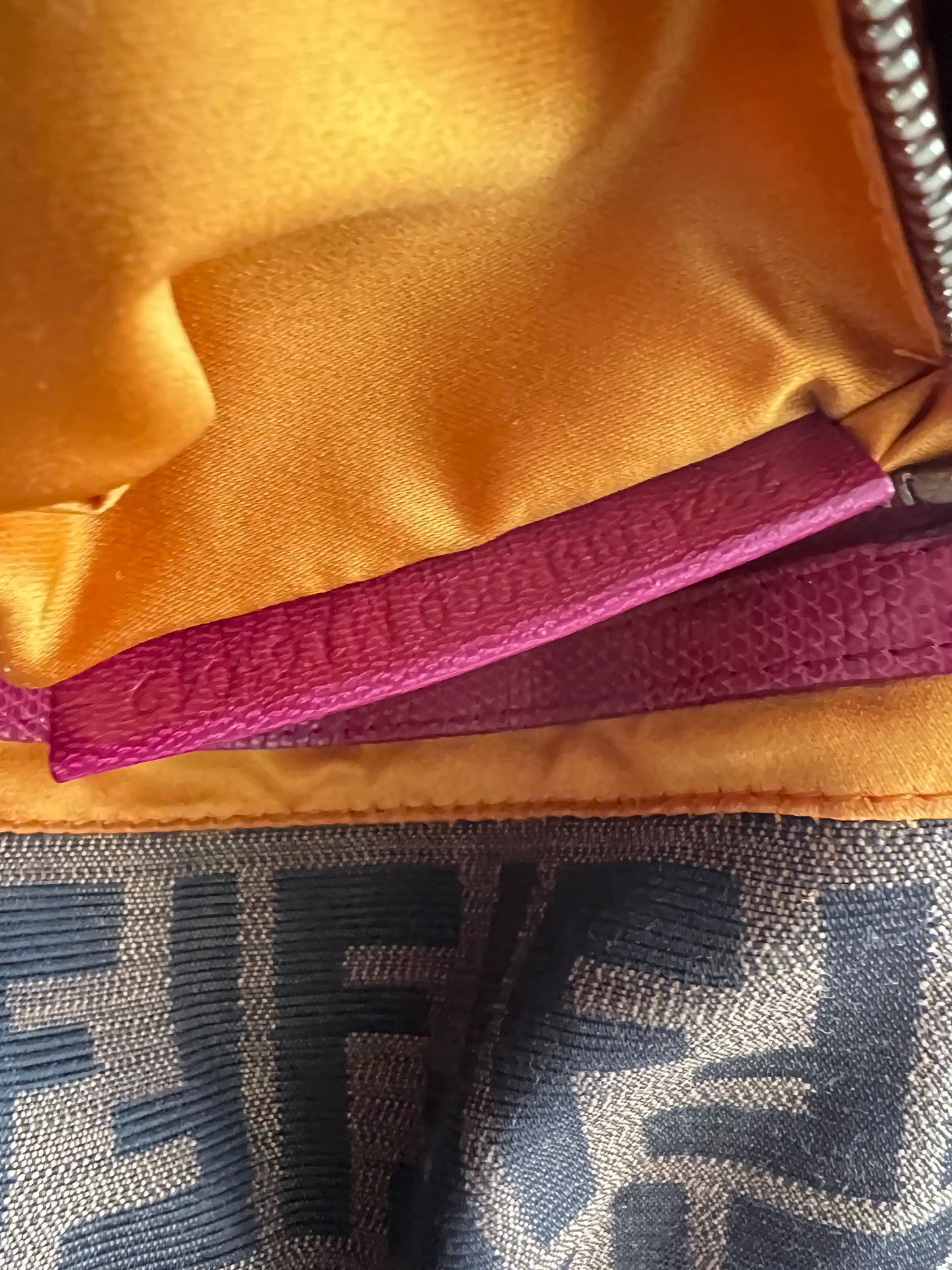 Vintage Fendi embroidered zucca baguette 2004