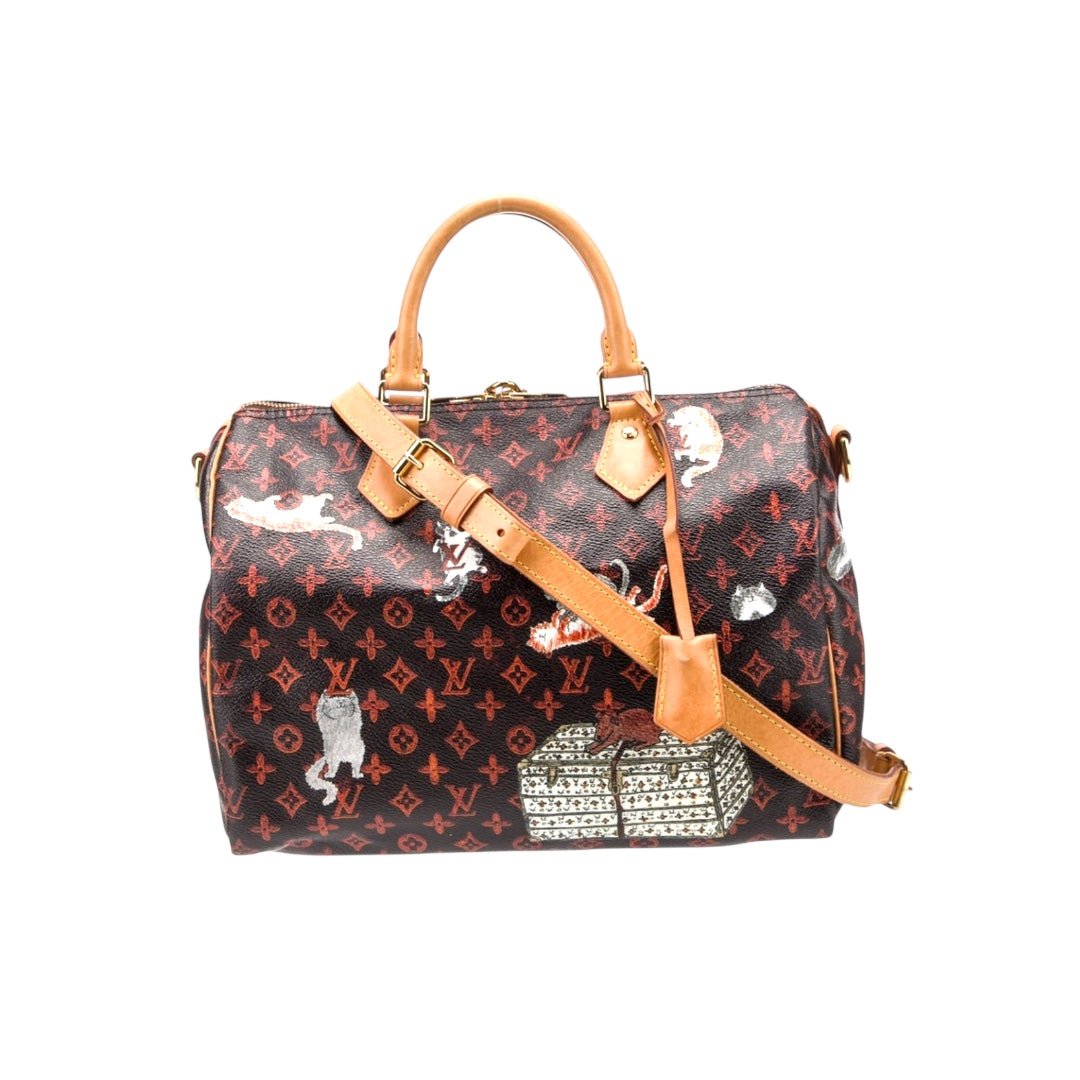 Louis Vuitton Louis Vuitton Catogram Speedy Bandouliere 30